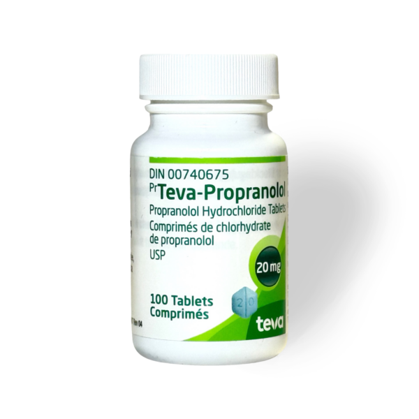 Propranolol 20mg 100 Tabs - Teva