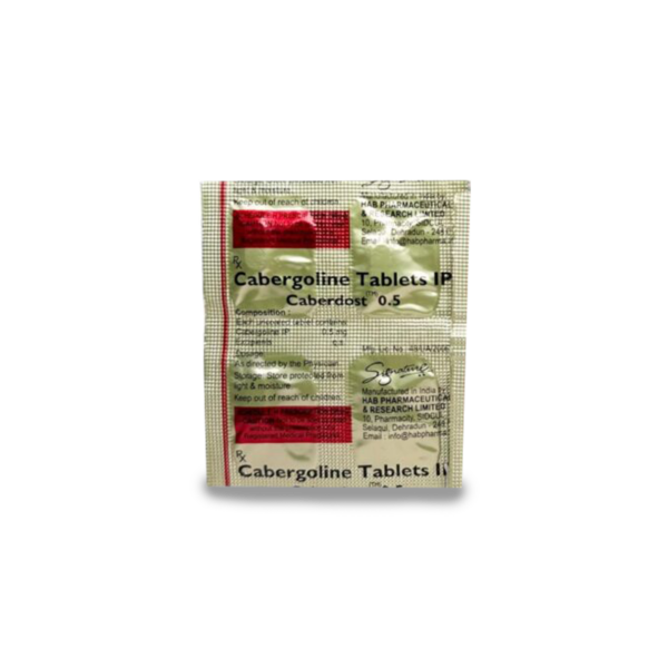 CABERGOLINE .5MG X 4 | INDIA PHARMACEUTICAL GRADE