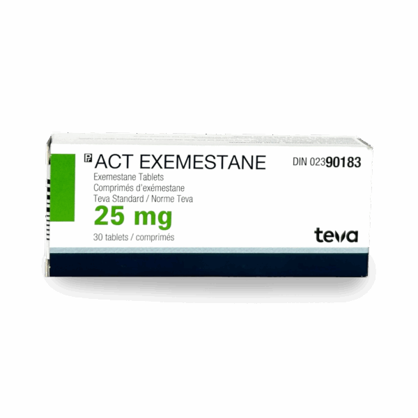 EXEMESTANE (AROMASIN) 25MG x 30 - TEVA | CANADA PHARMACEUTICAL GRADE