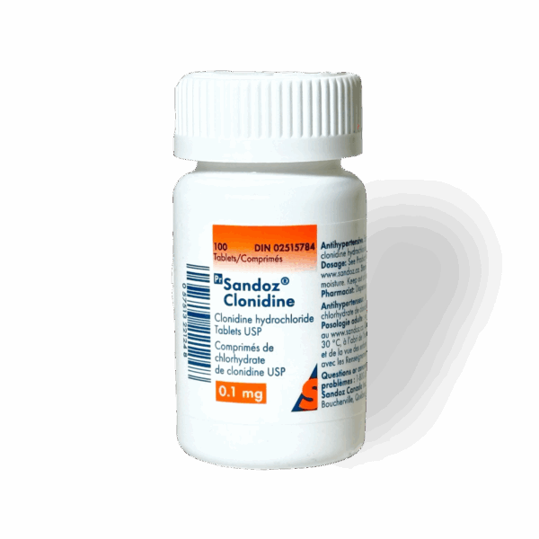 Clonidine 0.1mg 100 Tabs - Sandoz
