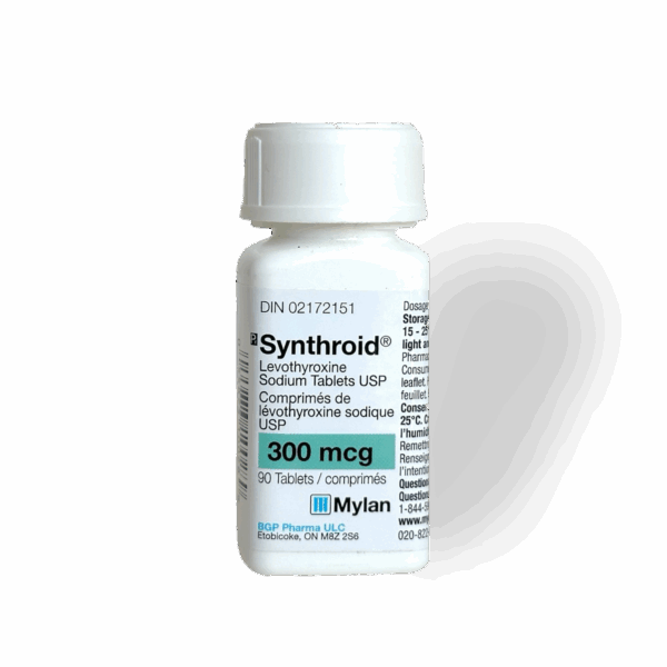 SYNTHROID T4 x 300MCG x 90 | CANADA PHARMACEUTICAL GRADE