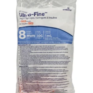 BD - SYRINGE 30G 8mm / 1ML 10 pack