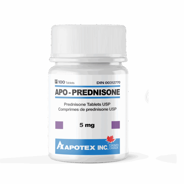 Prednisone 5mg x 100 – Canadian Pharmaceutical Grade