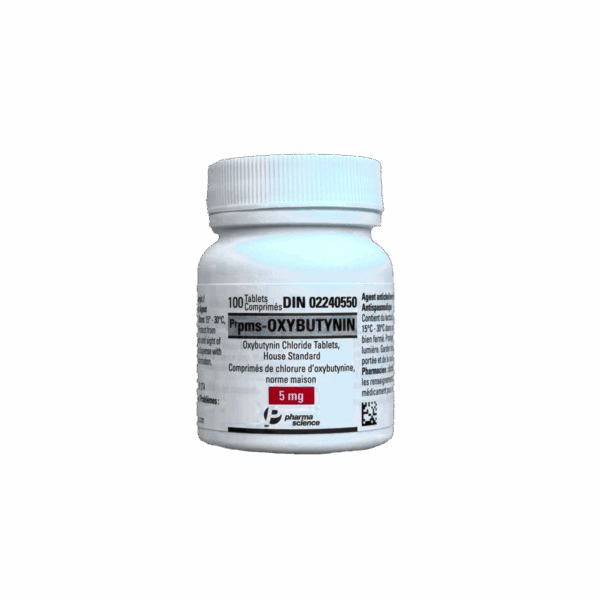 Oxybutynin (Ditropan) 5mg x 100 [ANTI SWEAT] – Canadian Pharmaceutical Grade