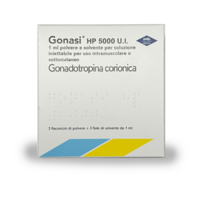 Gonasi HP 5000UI - 3 PACK Chorionic Gonadotropin  3 VIALS+ WATER (1 to 1 copy Not Pharma Grade)