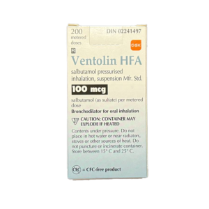 Ventolin HFA 100mcg x 200 Doses [Pressurized Salbutamol Inhaler] | CANADIAN PHARMACEUTICAL GRADE